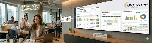 MI-Btrack CRM Attendance and Employee Tracking Software
