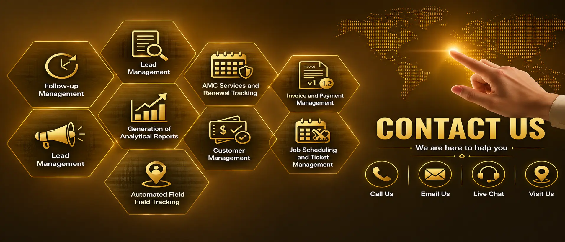 Contact MI-Btrack CRM Team for CRM Software Demo and Support